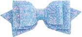 Glitter Blauw Strik Haarclip Haarspeld/Haarklem - meisje haaraccessoires 12,5 bij 6 cm