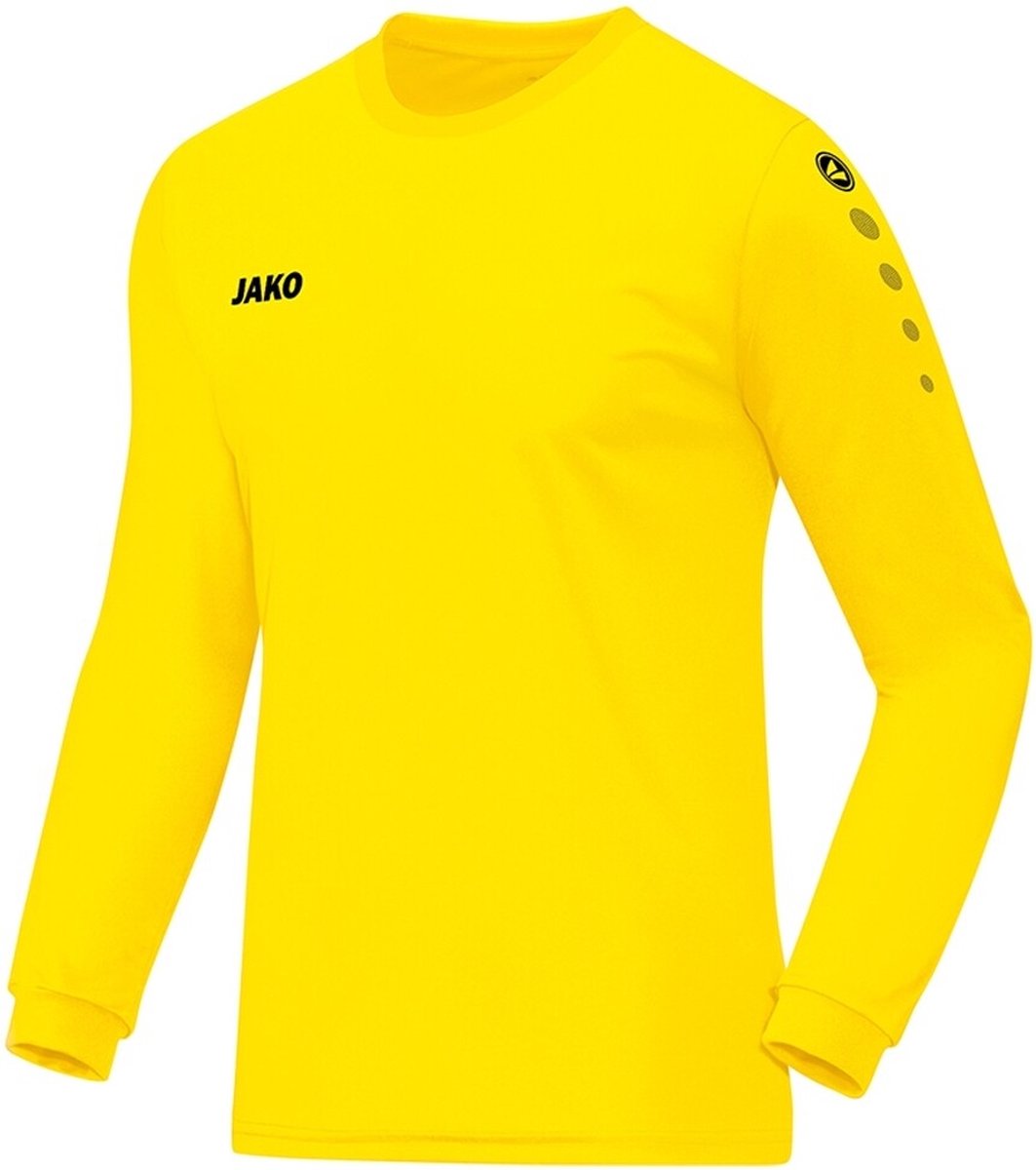 Jako - Shirt Team LS Junior - Kinder Voetbalshirts - 128 - Geel