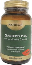 NatuCare - Cranberry Plus - met o.a. vitamine C en zink - 60tb