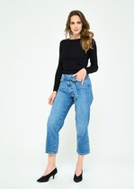 LOLALIZA Basic trui - Zwart - Maat XL
