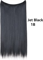 Synthetic Clip in Extensions Single / Flip-in - Straight - 55cm- (#1b) Jett Black M02