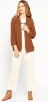 LOLALIZA Gebreide cardigan - Camel - Maat L/XL