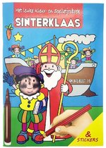 Sinterklaas Kleur- en Spelletjesboek met Stickers A4