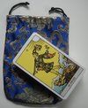 Afbeelding van het spelletje Tarotkaarten met zakje blauw tarot kaarten van A.E. Waite