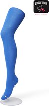 Bonnie Doon Biologisch Katoenen Maillot Dames Blauw maat 38/40 M - Uitstekende pasvorm - Gladde Naden - OEKO-TEX gecertificeerd - Bio Cotton Tights - Duurzaam en Huidvriendelijk Bi