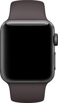 Geschikt voor Apple Watch Sportieve Siliconen Horlogebandje - 42/44/45mm - Bruin