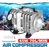 Elektromagnetische Luchtcompressor Pomp - 45W 70L/min  220V Filterpompen - Zuurstof Aquarium - luchtpomp voor aquarium, elektromagnetische luchtcompressor, vistank, boerderij, vijv