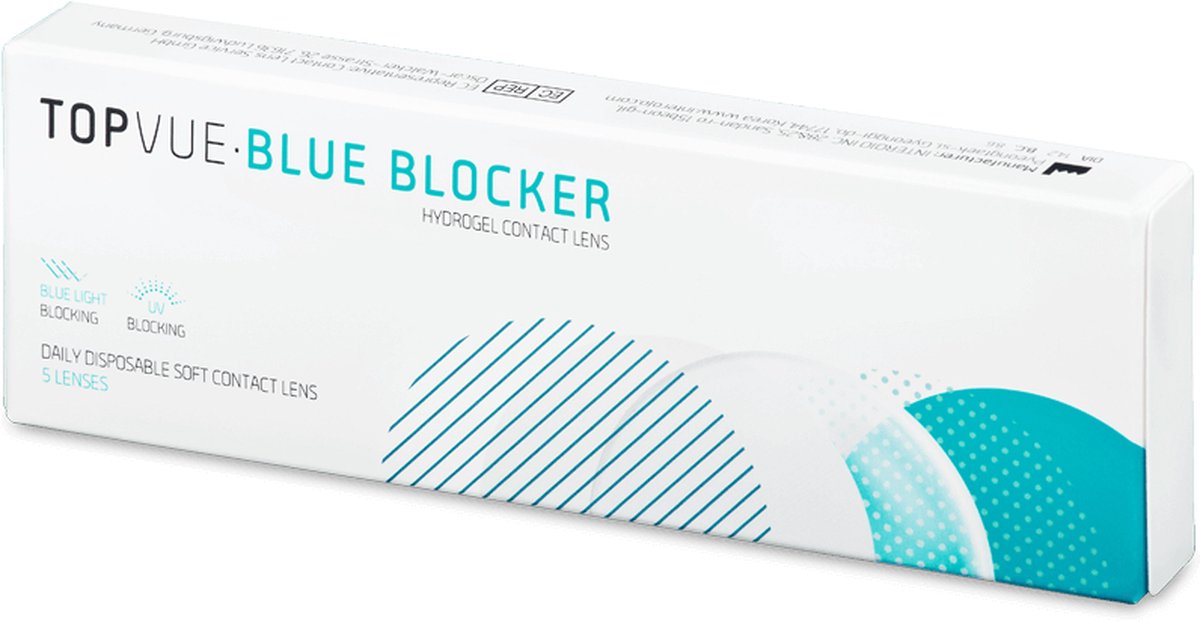 TopVue Blue Blocker (5 lenzen) Sterkte: -8.50, BC: 8.60, DIA: 14.20