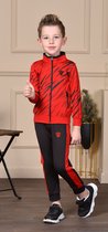 Trainingspak / Joggingspak - Vest & Broek - 122/128 - Jongens rood Gestreept
