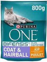 Purina one - Bifensis Coat & Hairball - kip - 800g