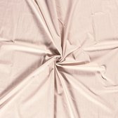 Katoen stof - Kleine Streep - 140cm breed - Camelbruin - 10 meter