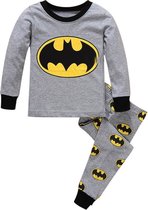 Batman Kinder Pyjama 116/122 5/6 jaar Zwart/Geel/Grijs