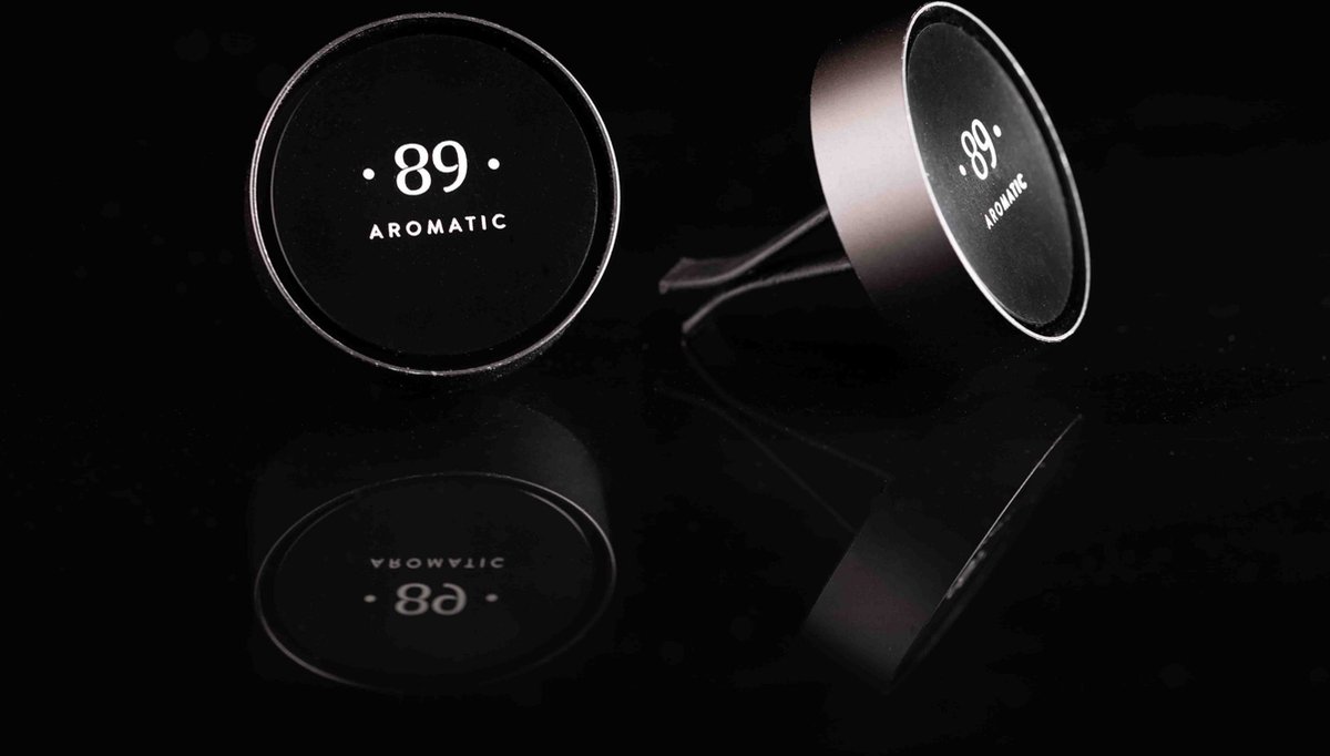 Aromatic 89 - Autoparfum Incl. 1 EXTRA refill !! - luxe Auto luchtverfrisser - voor luchtrooster - Autogeur - Auto verfrisser - Auto Luchtje - Geurverfrisser - Vent clip - Pomegranate