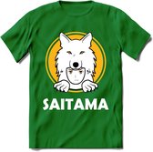 Saitama T-Shirt | Wolfpack Crypto ethereum Heren / Dames | bitcoin munt cadeau - Donker Groen - 3XL