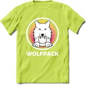 Saitama T-Shirt | Wolfpack Crypto ethereum Heren / Dames | bitcoin munt cadeau - Groen - M