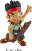 Bullyland - Disney Jake met zwaard van de Nooitgedachtland Piraten - taart topper - 4 x 5 x 6,5 cm (lxbxh)