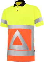 Tricorp Poloshirt Verkeersregelaar 203011 - Fluor Oranje/Geel - Maat XXL