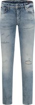 Purewhite - Jone 806 Distressed Heren Skinny Fit   Jeans  - Blauw - Maat 32