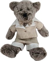 Knuffel bruine beer jongen 25cm