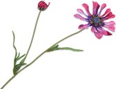 Silk-ka Kunstbloem-Zijden Bloem Margriet Steel Beauty 19 cm Voordeelaanbod Per 2 Stuks