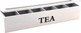 LuxuryGadgets - Theedoos - Theebox - 6 Vakken - Wit
