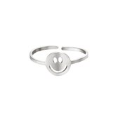 Yehwang - Ring - One size - Zilver - Smile