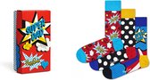 Happy Socks Vaderdag Super Dad Sokken Giftbox 3-Pack - maat 41-46