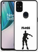 Telefoontas OnePlus Nord N10 5G Smartphone Hoesje met Zwarte rand Floss Fortnite