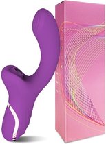 Quali® Vibrator- Luchtdrukvibrator - Clitoris & G Spot -20 modes – Waterbestendig – Makkelijk schoon te maken-  Veilig materiaal