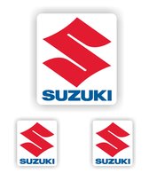 Suzuki logo voor op de motor of bijvoorbeeld de auto set van 3 stuks