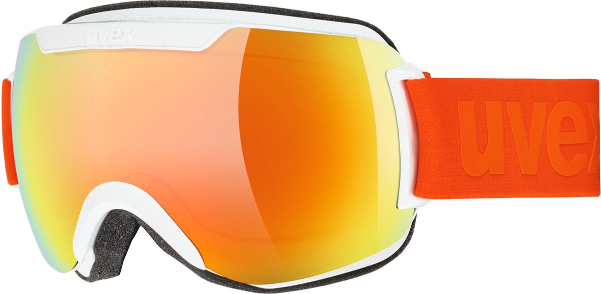 Uvex Skibril Downhill 2000 CV white-mat/orange