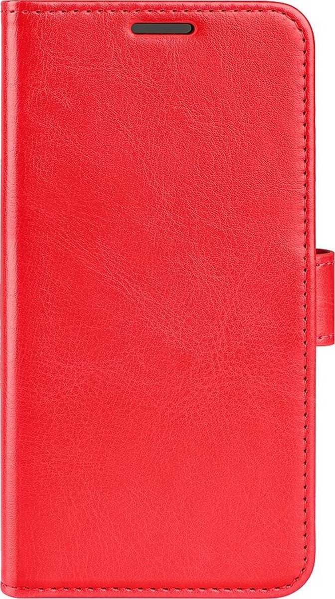 Mobigear Telefoonhoesje geschikt voor Samsung Galaxy M22 Hoesje | Mobigear Wallet Bookcase Portemonnee | Pasjeshouder voor 3 Pasjes | Telefoonhoesje voor Pinpas / OV Kaart / Rijbewijs - Rood