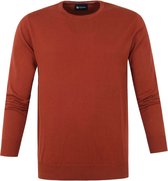 Suitable - Respect Oini Pullover O-hals Roest - Maat L - Slim-fit