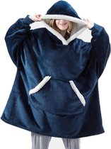 Super Comfy Fleece Hoodie – Trui en Deken in één – Unisex – Blauw