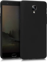 kwmobile telefoonhoesje voor OnePlus 3 / 3T - Hoesje voor smartphone - Back cover in metallic zwart