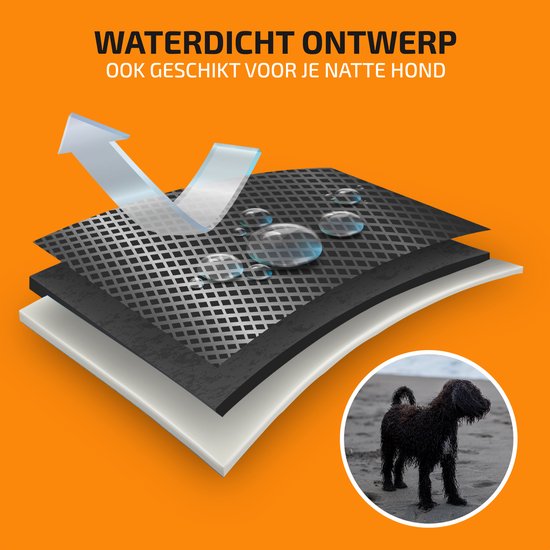 Kofferbakbeschermer voor honden, voor Mitsubishi Outlander 2019-2023. Met bumper en zijbescherming opvouwbaar, waterdicht