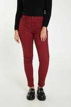 Cassis Dames Gecoate slim broek met pythonmotief - Sportbroek - Maat 38