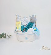 Baby cadeau - Bijtring - Baby geschenkset - Kraamcadeau jongen - Zwitsal - MAM speen - Knuffeldoek - baby verzorging set - Baby muts - zeeproosje - borstel en kam - Babygeschenk - kerstcadeau