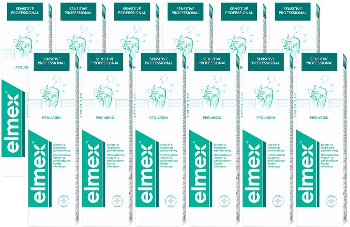 12x Elmex Tandpasta Sensitive Professional 75 ml