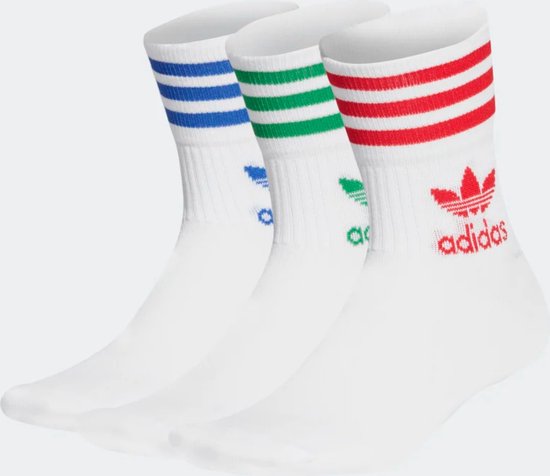 Originals sokken Mid Cut Crew Socks 3-pack GG1015 | Maat 40-42 | Sokken voor... | bol.com