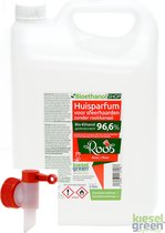KieselGreen 5 Liter Bio-Ethanol met Rozen Aroma - Bioethanol 96.6%, Veilig voor Sfeerhaarden en Tafelhaarden, Milieuvriendelijk - Premium Kwaliteit Ethanol voor Binnen en Buiten
