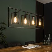 Crea Hanglamp 4L Turn square / Charcoal - Industrieel lampen  - Design Plafond lamp
