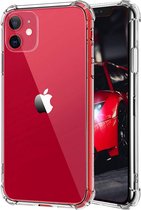 iPhone 11 anti shock transparant TPU hoesje - iPhone - Apple - Bescherming - Hoesje - TPU - Doorzichtig - Bumpers - Telehoesje - Goedkoop - Kwaliteit - Stevig - Goed - Backcover -