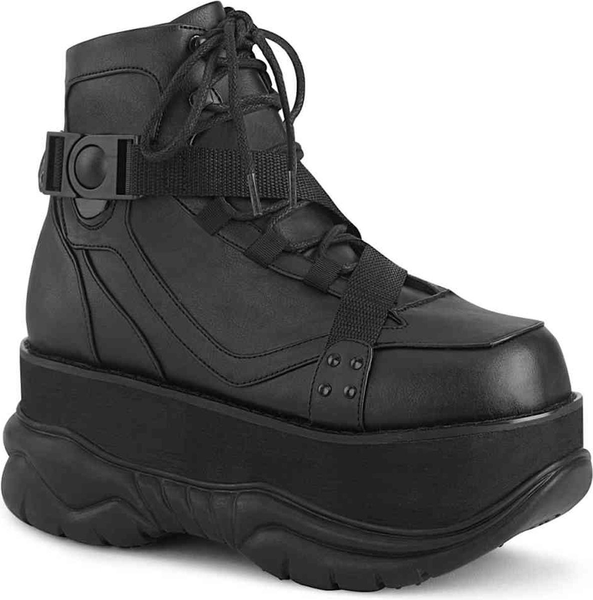 DemoniaCult - NEPTUNE-181 Plateau sneakers - US 12 - 45 Shoes - Zwart