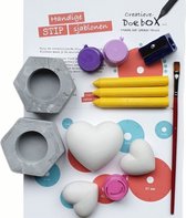 Creatieve-Doebox |  Dotpainting | Hobby-pakket | DIY Pakket | Zwart -Roze - Lila | Stipbox