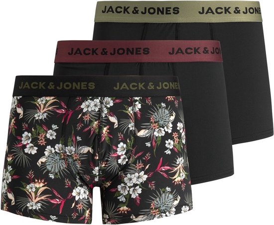 Jack&Jones Jack & Jones 3-Pack Microfibre Short Flower pour hommes 12194284- S
