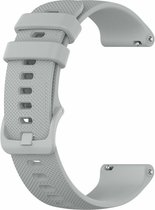 Strap-it siliconen horlogeband 18mm universeel - grijs