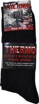 Thermo Bootsocks - Maat 46-48 - Zwart - %40 Katoen