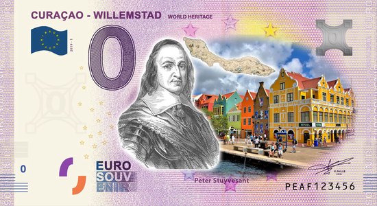 Thumbnail van een extra afbeelding van het spel 0 Euro biljet 2019 - Curaçao Willemstad KLEUR