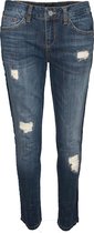 Liu Jo • blauwe slim fit jeans met beschadigingen • maat 31